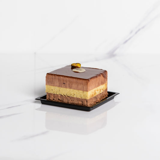 Mousse monoporzione setteveli e pistacchio