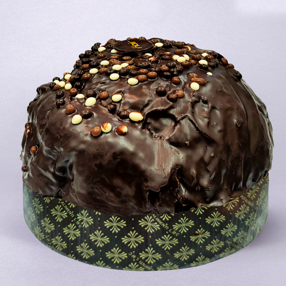 Panettone ai tre cioccolati