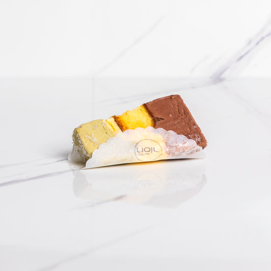 Cassata pistacchio, cioccolato e zuppa inglese