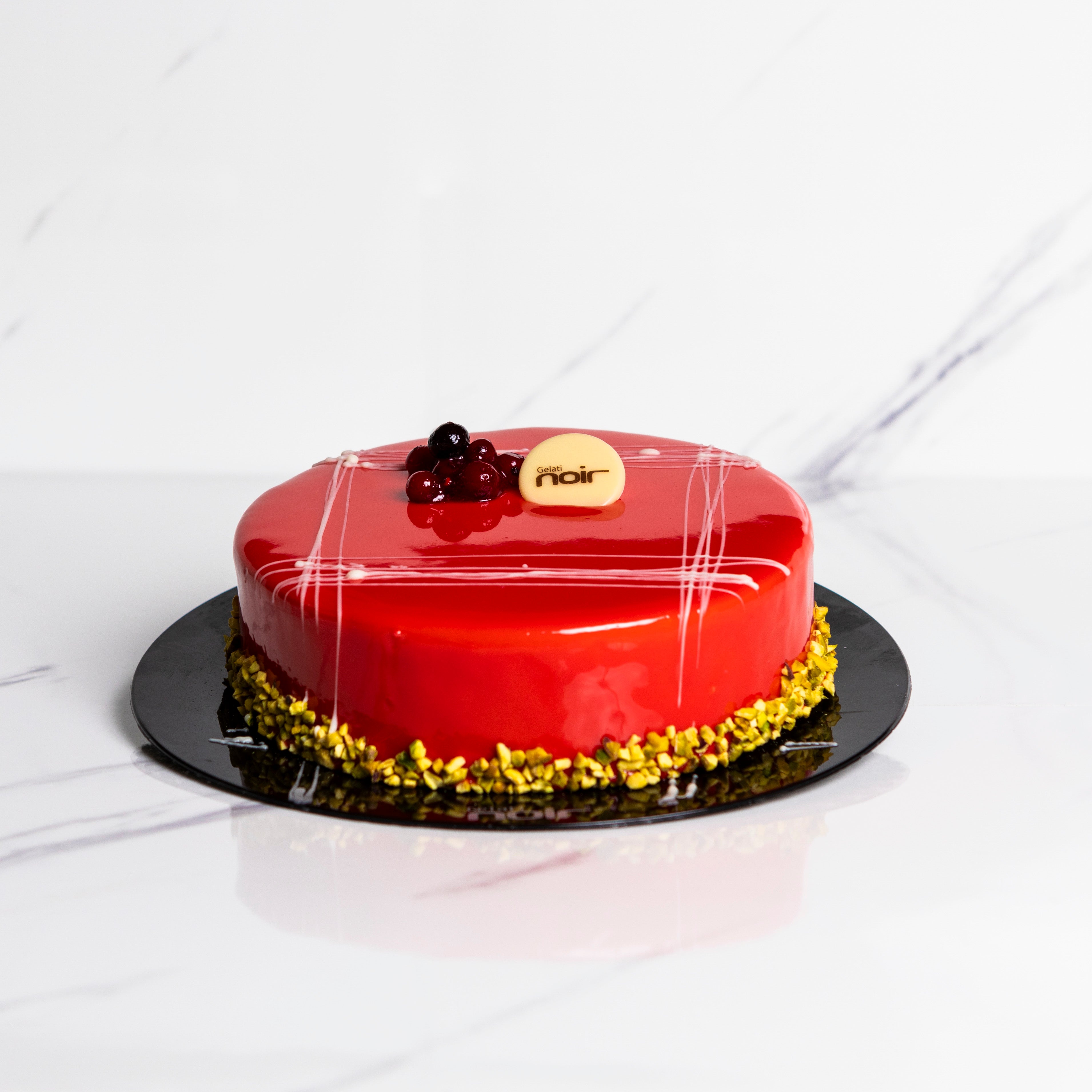 Torta al pistacchio e frutti di bosco