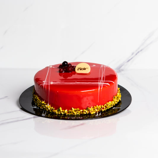 Torta al pistacchio e frutti di bosco