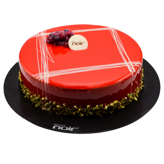 Torta al pistacchio e frutti di bosco