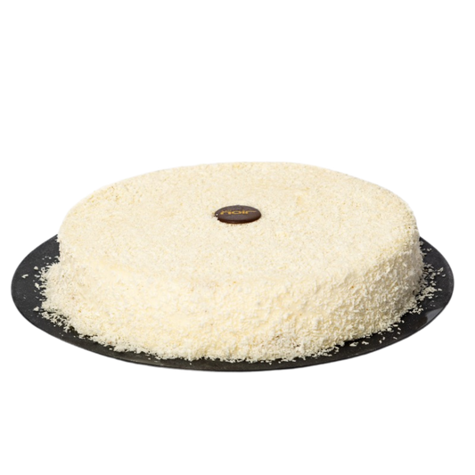 Torta mousse yogurt, mirtilli e cioccolato bianco